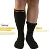 Bulinlulu Extra Width Diabetic Socks Men Women-4 Pairs Wide Edema Sock for Swollen Feet 13-15(4 Pairs Light Grey) view 2