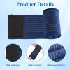 4-Pack Ice Pack Strap,Stretchable- 35.5"x3" Adjustable Hook and Loop Elastic Holder & Resuable Extender Belt for Secure Ice Pack Wrap, Blue view 3