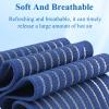 4-Pack Ice Pack Strap,Stretchable- 35.5"x3" Adjustable Hook and Loop Elastic Holder & Resuable Extender Belt for Secure Ice Pack Wrap, Blue view 4