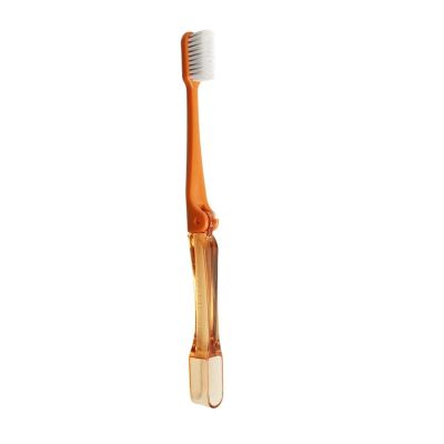 NSKQUFDNFKA Manual Toothbrush Travel Camping Portable Foldable Toothbrush Hiking Tooth Brush Tooth Cleaning Tools Folding Brush(Orange)