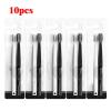 NSKQUFDNFKA Manual Toothbrush 2/4/10PC Brush Silk Soft Bristle Toothbrushes Black and White Men's and Women's Adult Toothbrushes Family Set Brush(694-10pcs) view 2