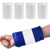 4-Pack Ice Pack Strap,Resuable,Stretchable- 35.5"x3" Adjustable Hook and Loop Elastic Holder & Extender Belt for Secure Ice Pack Wrap,White view 1
