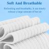 4-Pack Ice Pack Strap,Resuable,Stretchable- 35.5"x3" Adjustable Hook and Loop Elastic Holder & Extender Belt for Secure Ice Pack Wrap,White view 4
