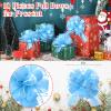 WILLBOND 10 Pcs Large Easter Pull Bows Gift Wrapping 6 Inch Pull Bows for Easter Party Birthday Wedding Baskets Xmas for Gift Wrapping Decorations(Blue) view 3