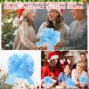 WILLBOND 10 Pcs Large Easter Pull Bows Gift Wrapping 6 Inch Pull Bows for Easter Party Birthday Wedding Baskets Xmas for Gift Wrapping Decorations(Blue) view 4