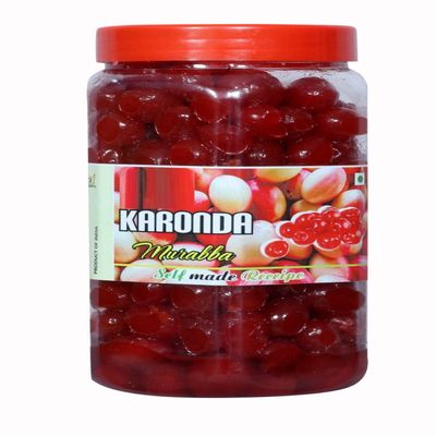 35.27oz Homemade Delicious Sweet Karonda Cherry Murabba | Fresh & Natural - Ready to Eat Candied Cherry Fruit | No Artificial Colors & Additives (1 Kg)