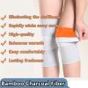Thicken Knee Warmer with Fleece Lining Stretchy Anti-Slip Arthritic Knee Sleeves Knit Soft Thermal Knees Wrap Pad Leg Sleeve Night Sleep Knees Brace Support Band for Cold Pain Relief view 4