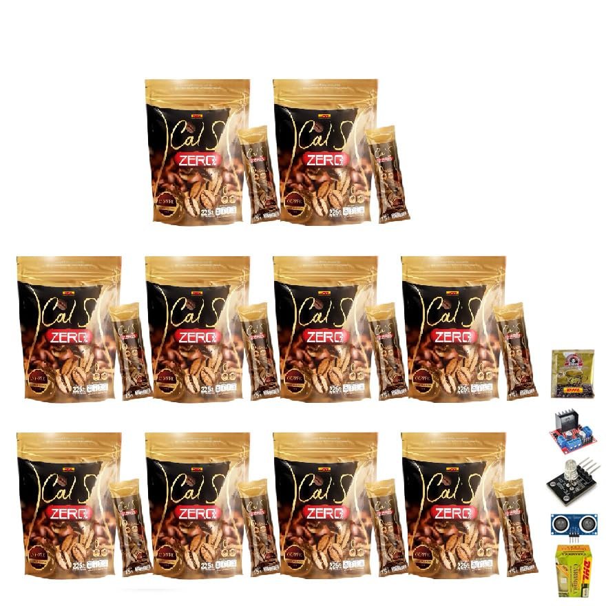 225g(15 Sachets) Primaya Cal S Zero Coffee Instant Mix Healthy 14 in 1 Vegan Arabica Roasted Snack Delicious Mellow Intense Set 10 By Beautygoodshop [Get Free For You Beauty Gifts]