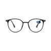 Jingyuton Fashion Myopia Distance Glasses For Men Women Blue Light Blocking Computer Nearsighted Glasses Oval Frame (Black, 4.5, Diopters) view 3