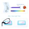 Jingyuton Fashion Myopia Distance Glasses For Men Women Blue Light Blocking Computer Nearsighted Glasses Oval Frame (Black, 4.5, Diopters) view 4