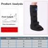 SFKLYU Medical Cast Air Cam Walker, Orthosis Leg Brace Support, AFO Drop Foot Splint, Walking Boot for Ankle or Foot Sprained Injuries Fracture Boot,B Right,L view 2