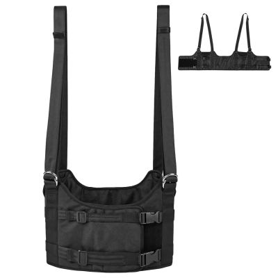 Adjustable Back Stretcher For Home Use, Spine Stretching Belt For Neck And Waist Relief, Black M Size, Posture Correction, Pain Relief
