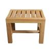 Waterproof Wooden Shower Bench for Elderly | Non-Slip Bath Stool, 250KG Capacity | Durable Spa Seat & Changing Shoes Stool, 422833CM view 1