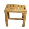 Waterproof Wooden Shower Bench for Elderly | Non-Slip Bath Stool, 250KG Capacity | Durable Spa Seat & Changing Shoes Stool, 422833CM view 3