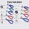 WADPP 15pcs Optical Eyeglass Repair Tool Kit, Professional Glasses Repair Set with 9 Pliers and 6 Screwdrivers, Multi-Layer Stand, Anti-Slip Rubber Handle, Stainless Steel Material view 3