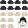 16Pcs Shoe Heel Inserts, Mesh Self-Adhesive Grips Anti-Slip Insoles for Shoes Too Big Improve Shoe Fit from Slipping Out and Rubbing (Black & White) view 1