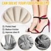 16Pcs Shoe Heel Inserts, Mesh Self-Adhesive Grips Anti-Slip Insoles for Shoes Too Big Improve Shoe Fit from Slipping Out and Rubbing (Black & White) view 4