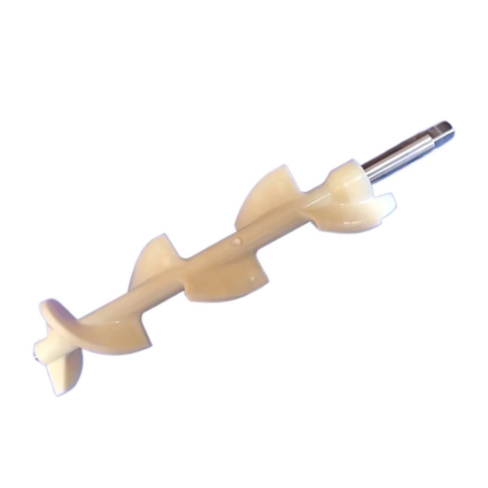 BSMNJDF 41.5CM White Churn Spiral Rod Spare Part Compatible with YKF Soft Serve Ice Cream Maker - One Piece Replacement Part(415mm)
