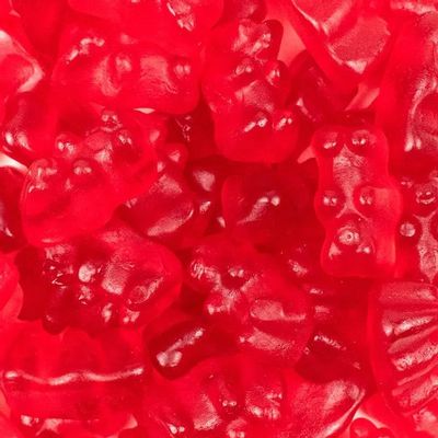 120ct Red Gummy Bears Bulk Candy (1lb Bag)