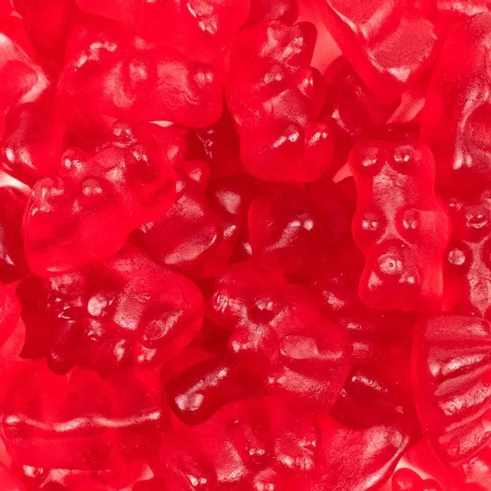 120ct Red Gummy Bears Bulk Candy (1lb Bag)