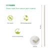 3-Pack Natural Plant Straws | 600 PCS 7.8'' Disposable Drinking Straws | Durable for Hot & Cold Drinks view 3