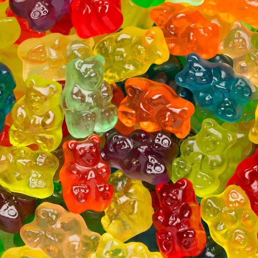 120ct Assorted Gummy Bears Bulk Candy (1lb Bag)