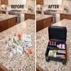 6-Slot 3ml Vial Storage Case Organizer for GLP-1, Insulin, Peptides & TRT/HRT Holds 6 Vials (17mm x 40mm) + Syringes with Oversized Compartment Compact Travel Case view 3