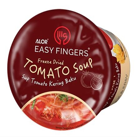 Alor Freeze Dried Tomato and Beet Soup No Preservatives, Additives, or Artificial Ingredients Easy-to-Prepare, Gourmet Soup for Quick Meals, Pasta Sauces, & Gravies, (30 Grams x 8 Packs - Tomato and Beets)
