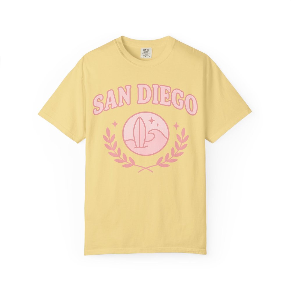 San Diego Surf City Comfort Colors Butter