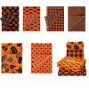 30 Sheets Halloween Tissue Paper, 14x20in Orange and Black Pumpkins Ghosts Dot Print Gift Wrapping & Packaging Paper for Halloween Party Favors Art Decorations DIY Crafts, 6 Designs view 1