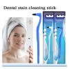 NSKQUFDNFKA Manual Toothbrush Interdental Brush Toothbrush Stain Eraser Sponge Remove Tartar/Tea Stains Oral Care Tools Tooth Stain Cleaning Brush(White) view 3