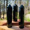 15-20 CM Big Size Reiki Natural Obsidian Point Crystal Polished Towers Wand Gifts 1pc view 2