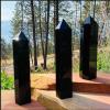 15-20 CM Big Size Reiki Natural Obsidian Point Crystal Polished Towers Wand Gifts 1pc view 4