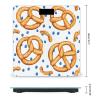 Pretzels Pattern Fashion Digital Bathroom Slim Scale for Body Weight with Easy Read LCD view 2