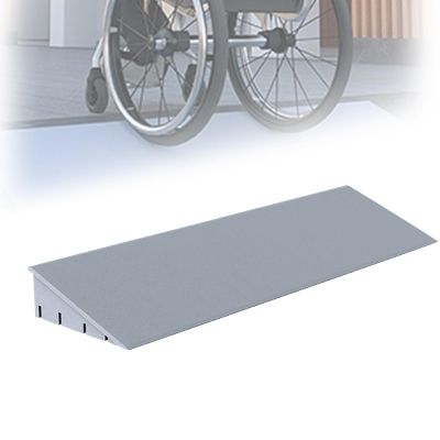 JINGJIAOPLSD Wheelchair Ramp, Threshold Ramps for Doorways Non-Slip, Load Bearing 7700 lbs, for Household Vacuum Cleaner Entrances, Sheds and Stairs(Gray,50x12x4cm)