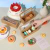 100 Pcs Macaron Boxes with Window Bakery Boxes Long Rectangle Treat Containers for Cookies, Donuts, Pastry, Cookies, Chocolate Covered Strawberry, Brown view 4