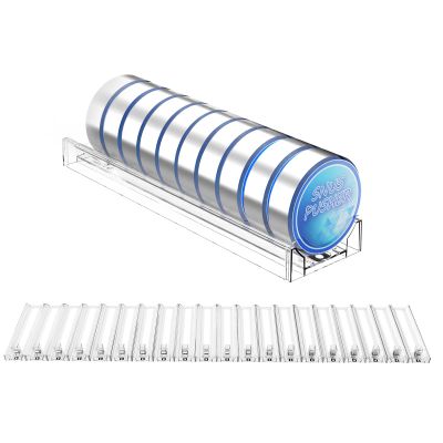 Snus Organizer SystemShelf PusherAutomatic Spring-Loaded Round-Jar Display Organizer - For Snus & Chewing Gum (20-Pack)