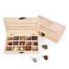 15-Piece Healing Metal Ore Crystal Set Natural Mineral Energy Stones in Wooden Box for Mindfulness, Meditation & Stress Relief view 3