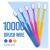 NSKQUFDNFKA Manual Toothbrush 2/6pcs Manual 10000 Soft Hair Toothbrush Cares for Gums Adults Men and Women Families Brush(Red) view 2
