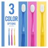 NSKQUFDNFKA Manual Toothbrush 2/6pcs Manual 10000 Soft Hair Toothbrush Cares for Gums Adults Men and Women Families Brush(Red) view 3