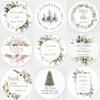100Pcs Personalized Round Circle Label Stickers Custom Name Date Thank You Decals for Bridal Shower Party Favors Wedding Decor view 1