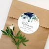 100Pcs Personalized Round Circle Label Stickers Custom Name Date Thank You Decals for Bridal Shower Party Favors Wedding Decor view 3