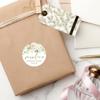 100Pcs Personalized Round Circle Label Stickers Custom Name Date Thank You Decals for Bridal Shower Party Favors Wedding Decor view 4