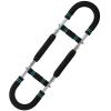 Adjustable Arm Exerciser, Chest Trainer, Steel Frame Fitness Equipment with Foam Grips, Black and Blue view 3