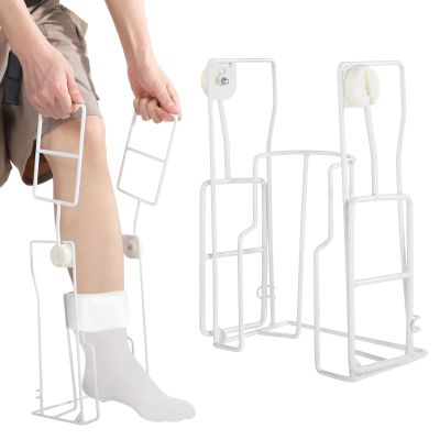 Adaptive Stocking Aid for Seniors with Foldable Handle, Easy Sock Assist for Limited Mobility, Fits 16 Calf