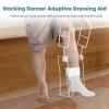 Adaptive Stocking Aid for Seniors with Foldable Handle, Easy Sock Assist for Limited Mobility, Fits 16 Calf view 2