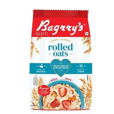 Bagrrys Oats, Breakfast Cereal (1kg, Bagrrys Rolled Oats)