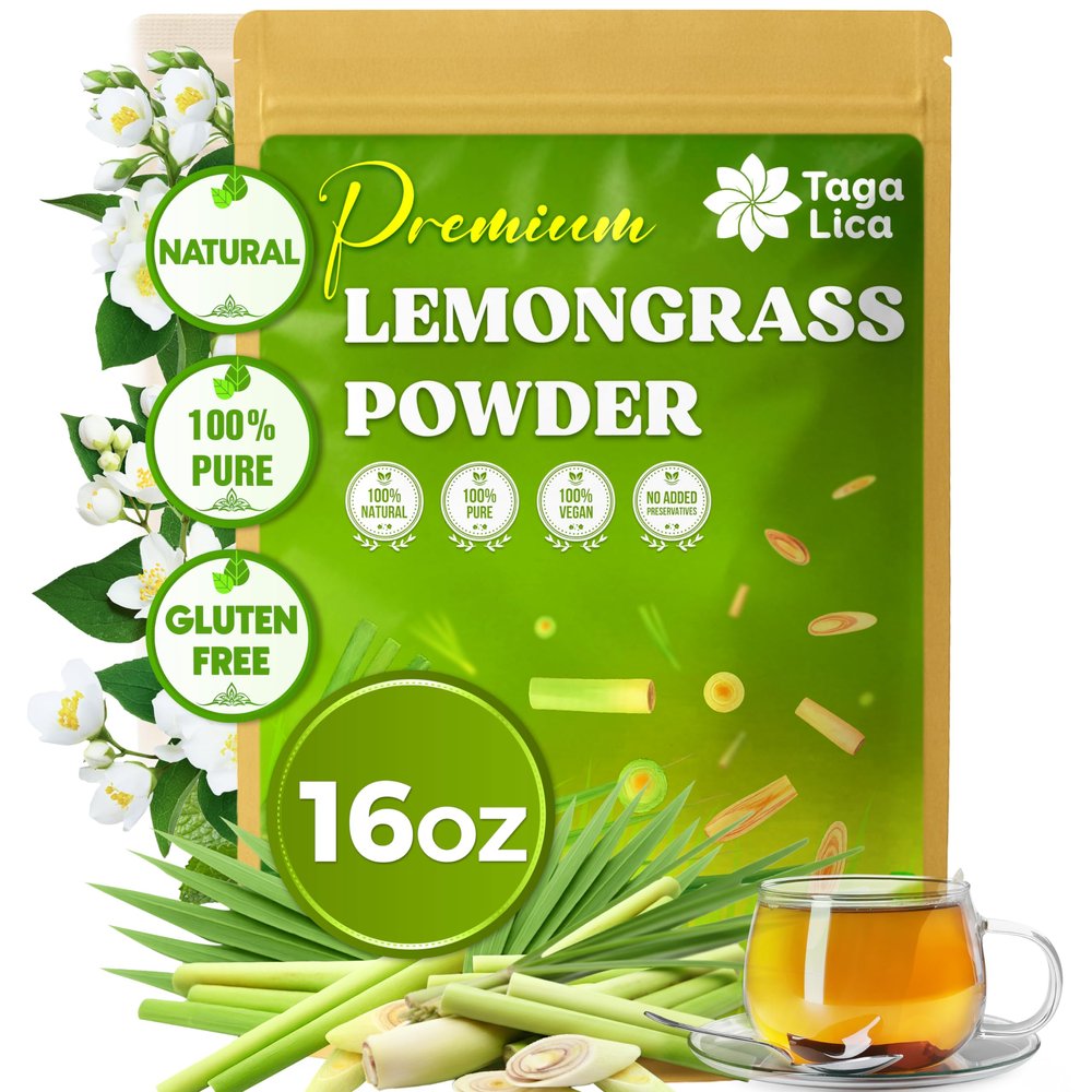 Tagalica, 1 lbs Lemongrass Leaf Powder 100% Pure & Natural, Finely Ground, Premium Quality Culinary Herb for Cooking, Tea, Smoothies & Seasoning Resealable Pouch. Vegan
