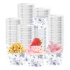 120Pcs Blue Floral Ice Cream Cups 12 Oz Disposable Blue and White Floral Paper Dessert Snack Bowls Fancy Flower Food Yogurt Containers for Food Soup Candies Bridal Shower Wedding Tea Party Decorations view 1