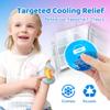 samply Small Gel Ice Packs with Cute Covers, Reusable Cold Packs for Pain Relief, Headaches and Toothaches,Eyes, Face, Cold Compress, Pink and Blue view 2
